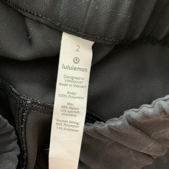 Lululemon Black On the Fly Joggers 28" - Picture 4 of 5